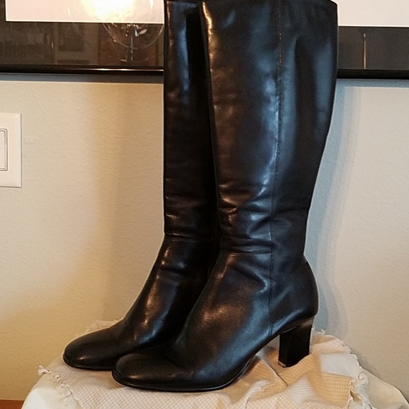 Ann Taylor Shoes - Tall black leather boots